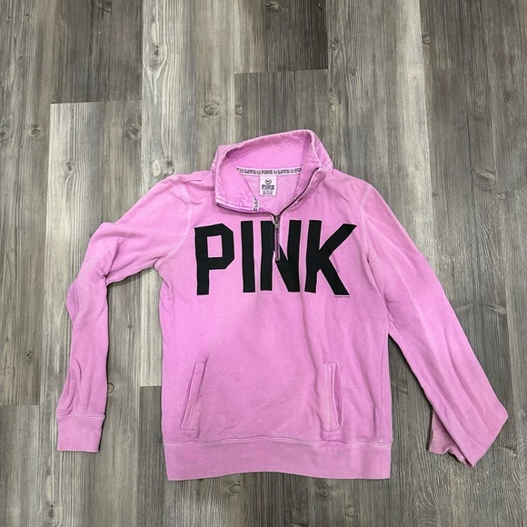 Victoria's Secret Sweaters - PINK Victoria Secret Pullover Sweatshirt, Bright Purple/Pink Sz XS
